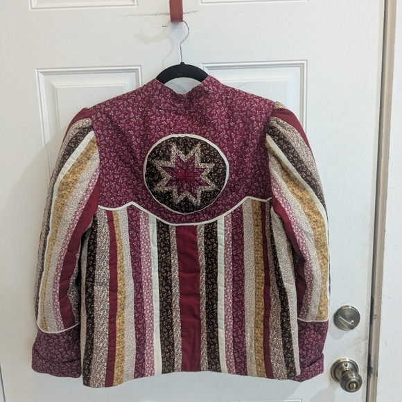 Vintage Jackets & Blazers - Vintage Handmade Quilt Coat